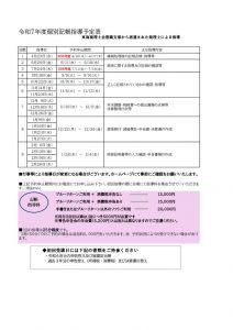 令和７年度指導予定のサムネイル